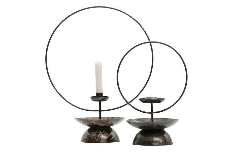 Level kerzenhalter metall schwarz 43cm-BePureHome-My Dutch Living Room GmbH