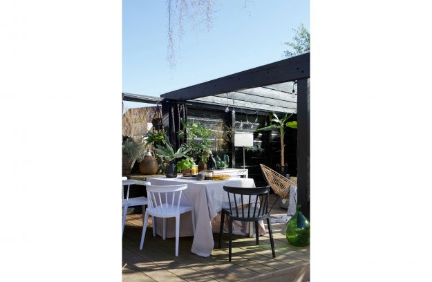 Gartenstuhl Bliss - Schwarz - Woood