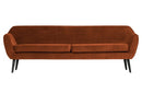 Rocco 4-Sitzer Sofa XL 230cm Samt Rost - Woood