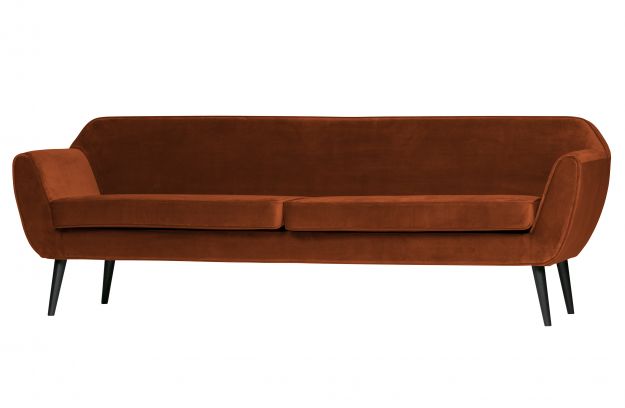 Rocco 4-Sitzer Sofa XL 230cm Samt Rost - Woood