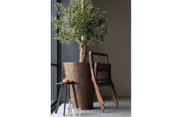 Beistelltisch Fer Metall Schwarz Ø40cm - Woood