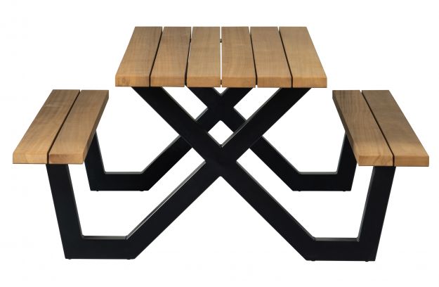 Tablo Outdoor-Picknicktisch mit X-Gestell - Woood