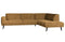 Brush Ecksofa Rechts Samt Ocker - vt Wonen
