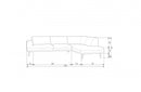 Brush Ecksofa Rechts Samt Ocker - vt Wonen