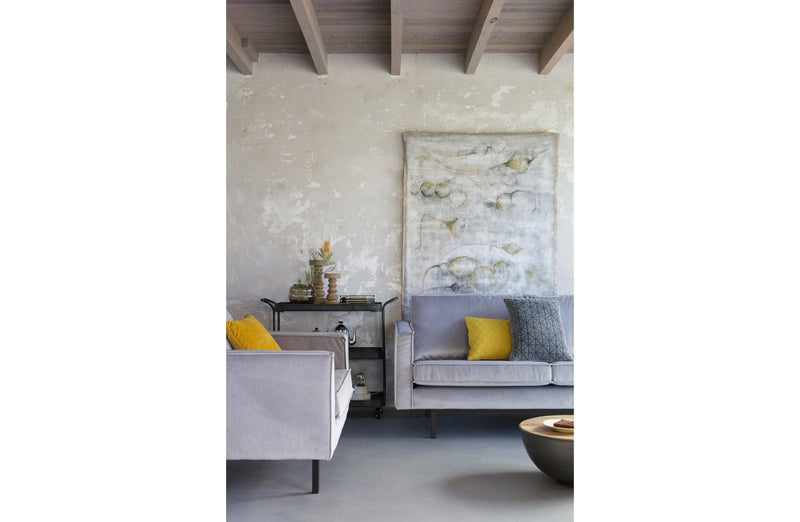 Rodeo Velvet Sessel 1,5 Sitz Hellgrau-BePureHome-My Dutch Living Room GmbH