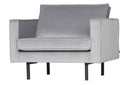 Rodeo Velvet Sessel 1,5 Sitz Hellgrau-BePureHome-My Dutch Living Room GmbH