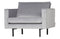 Rodeo Velvet Sessel 1,5 Sitz Hellgrau-BePureHome-My Dutch Living Room GmbH