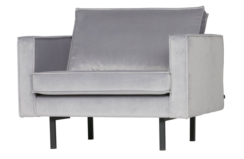 Rodeo Velvet Sessel 1,5 Sitz Hellgrau-BePureHome-My Dutch Living Room GmbH
