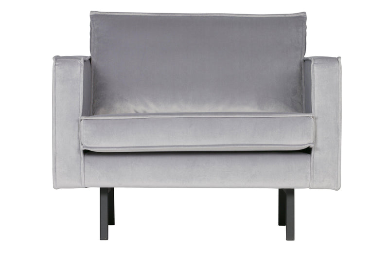 Rodeo Velvet Sessel 1,5 Sitz Hellgrau-BePureHome-My Dutch Living Room GmbH
