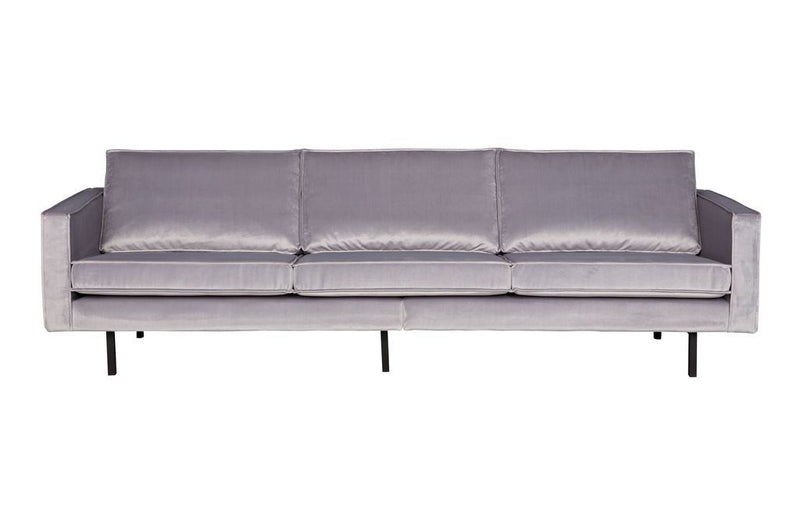 Rodeo Velvet Sofa 3-Sitz Hellgrau-BePureHome-My Dutch Living Room GmbH