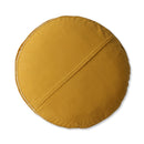 Sitzkissen Velvet gestreift Gelb/Ocker - HKliving